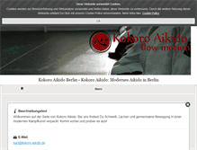 Tablet Screenshot of kokoro-aikido.de