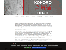 Tablet Screenshot of kokoro-aikido.com